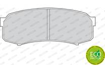 Rear brake pad set