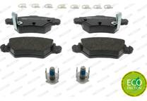 Rear brake pad set