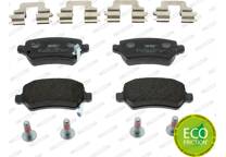 Rear brake pad set