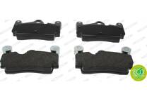 Rear brake pad set
