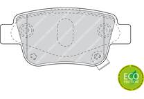 Rear brake pad set