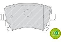 Rear brake pad set