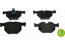 Rear brake pad set