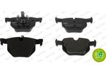Rear brake pad set