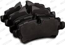 Rear brake pad set