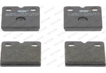 Rear brake pad set
