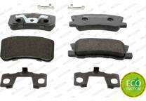 Rear brake pad set