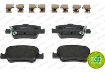 Rear brake pad set