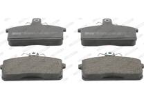 Rear brake pad set
