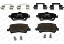 Rear brake pad set