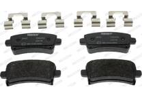 Rear brake pad set