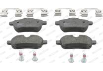 Rear brake pad set