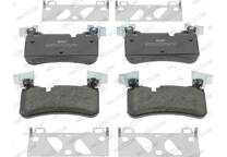 Rear brake pad set