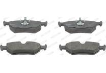 Rear brake pad set