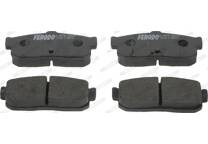 Rear brake pad set