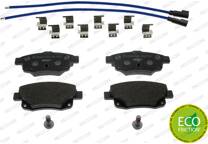 Rear brake pad set