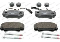 Rear brake pad set