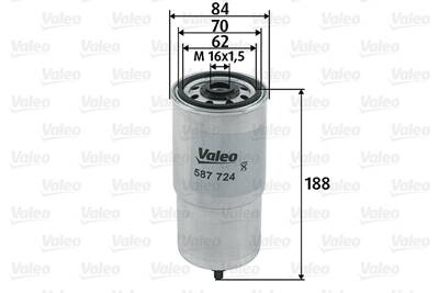 Filtre à carburant VALEO 587724
