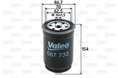 Filtre à carburant VALEO 587733