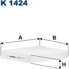 Filtre d'habitacle FILTRON - K 1424