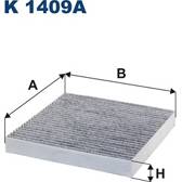 Filtro, Aria abitacolo FILTRON - K 1409A