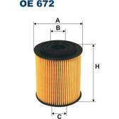 Filtro de aceite FILTRON - OE 672