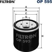 Filtro de aceite FILTRON - OP 595