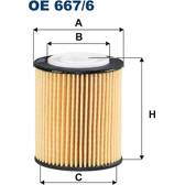 Filtro olio FILTRON - OE 667/6