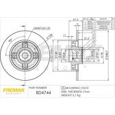Sats om 2 bromsskivor FREMAX - BD-4744