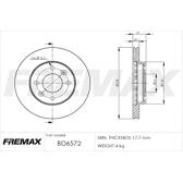 Juego de 2 discos de freno FREMAX - BD-6572