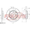Juego de 2 discos de freno FREMAX - BD-4247