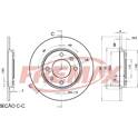 Jeu de 2 disques de frein FREMAX - BD-4247
