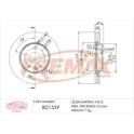 Jeu de 2 disques de frein FREMAX - BD-1559