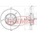 Jeu de 2 disques de frein FREMAX - BD-3963