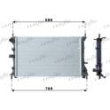 Radiatore, Raffreddamento motore FRIGAIR - 0105.3067