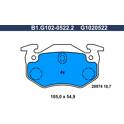 Bremsbelagsatz hinten GALFER - B1.G102-0522.2