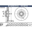 Disco freno anteriore GALFER - B1.G230-0115.1