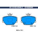 Front brake pad set GALFER - B1.G102-0540.2