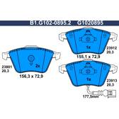 Front brake pad set GALFER - B1.G102-0895.2