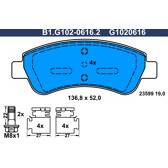Remblokkenset voor GALFER - B1.G102-0616.2