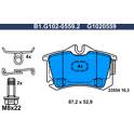 Set remblokken achter GALFER - B1.G102-0559.2