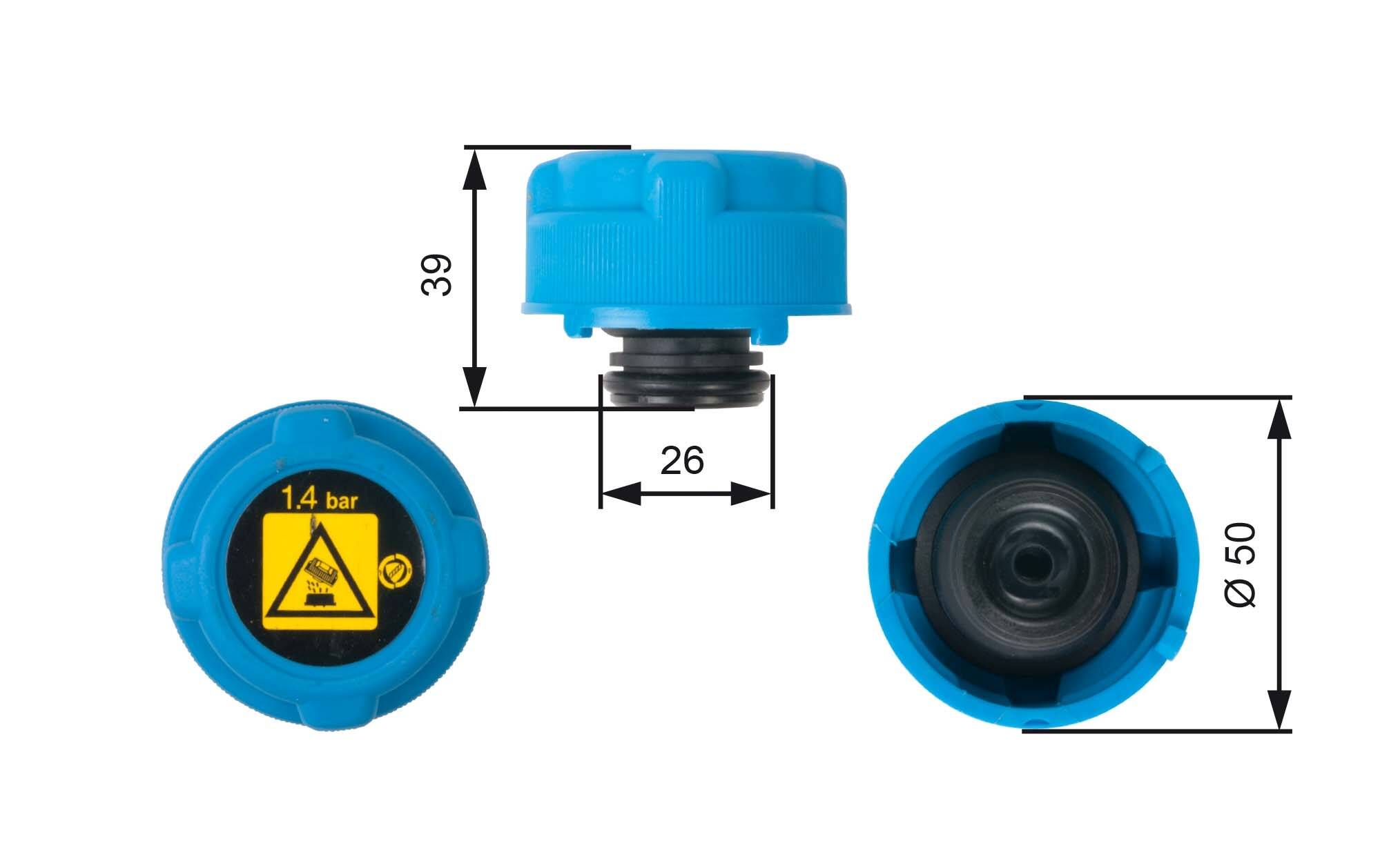 Coolant tank cap