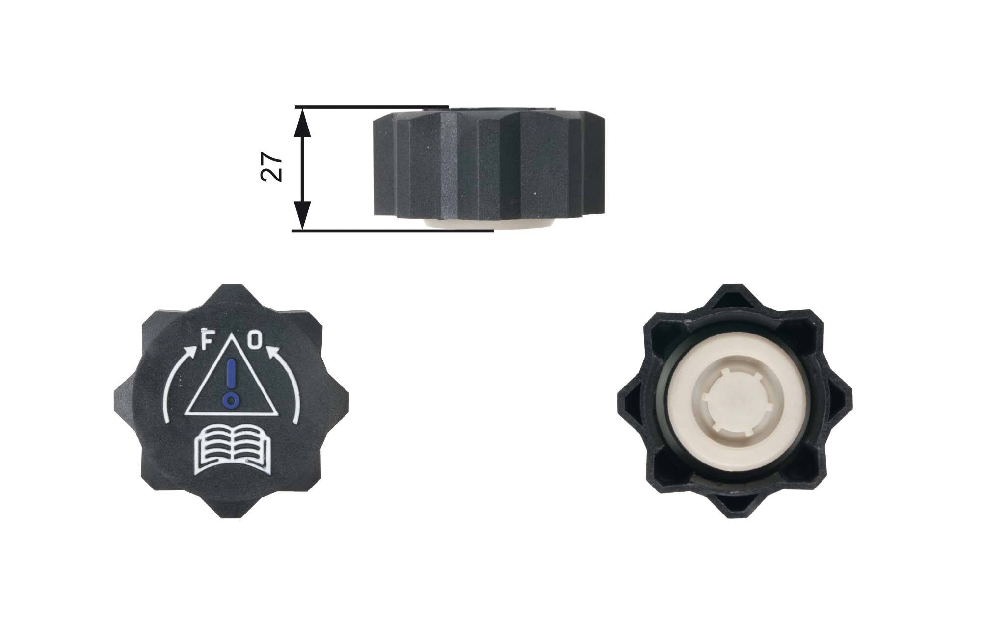 Coolant tank cap