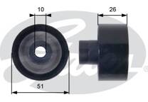 Deflection/Guide Pulley, V-ribbed belt