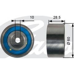 Galet enrouleur (courroie de distribution) GATES - T42226