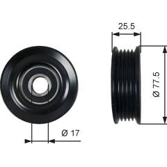 Galet tendeur (courroie d'accessoire) GATES T38477