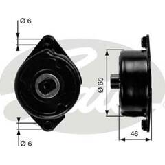 Galet tendeur (courroie d'accessoire) GATES - T39006