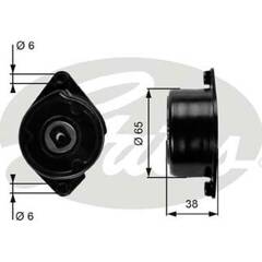 Galet tendeur (courroie d'accessoire) GATES - T39089