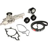 Pompe à eau jeu de courroie trapézoïdale à nervures GATES - KP26PK2260-2