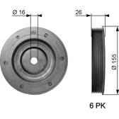Poulie damper GATES - TVD1020